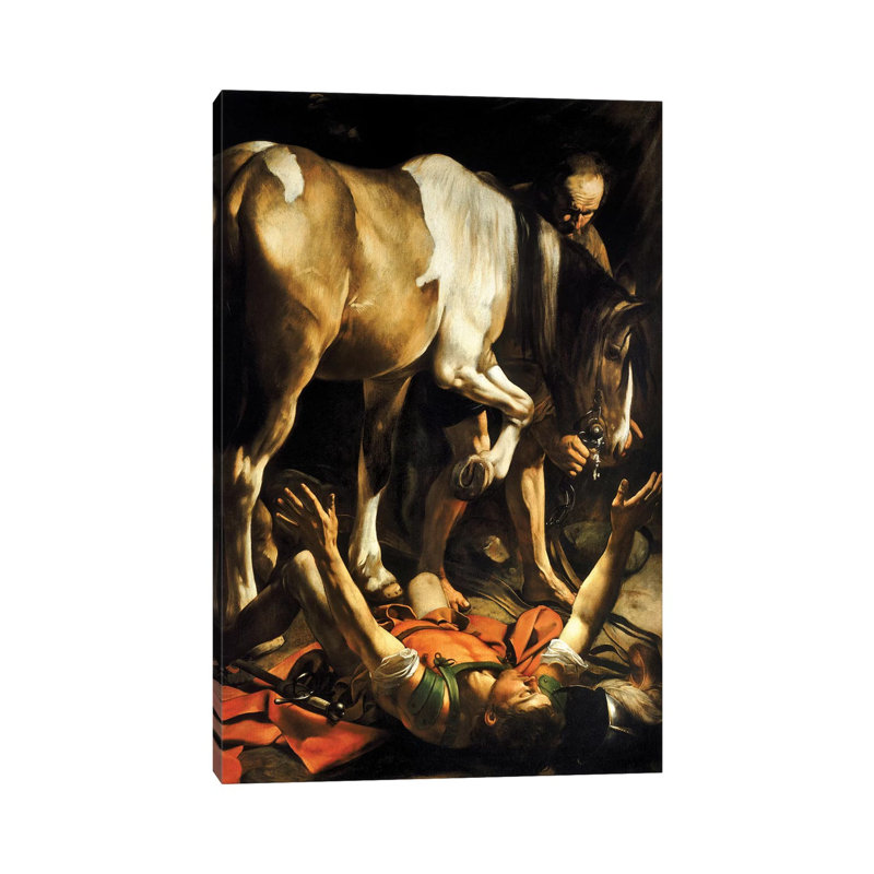 The Conversion Of St. Paul, 1601 by Michelangelo Merisi Da Caravaggio - Wrapped Canvas Painting