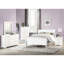 Queen Bed In White, Exuding Classic Elegance, Drawer Storage Option, Brushed Nickel Finished Hardware, Box Spring Required For Mattress Support, Pine Wood Main Material, Contemporary Bedroom Piece