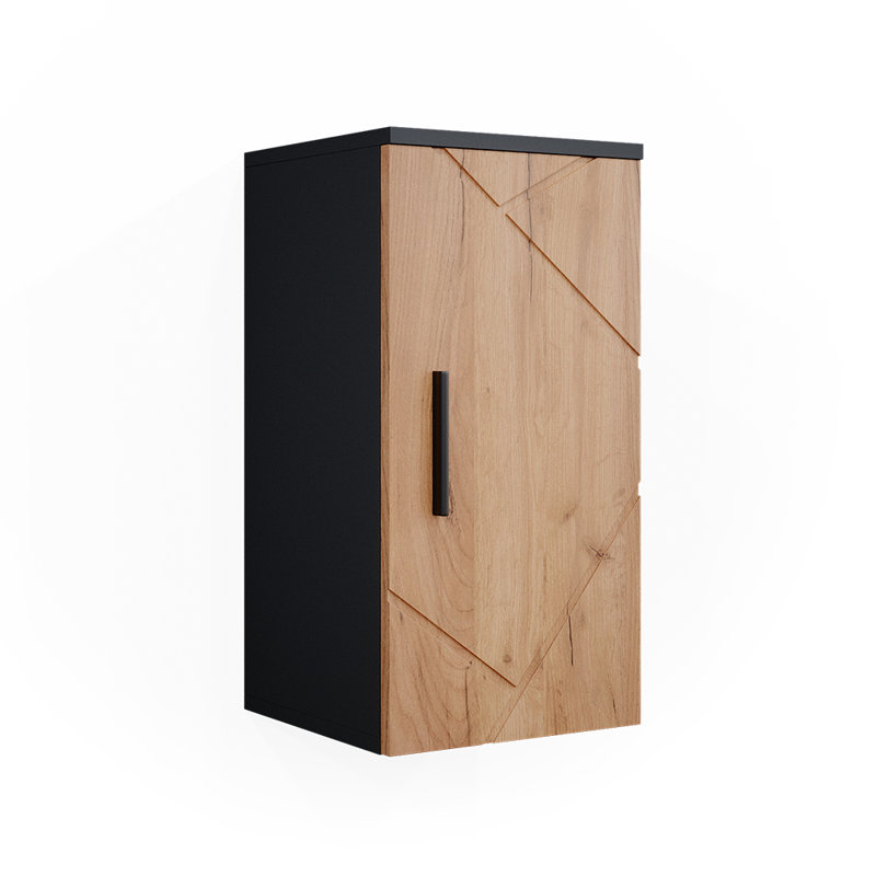 Hängeschrank Bernando, Black/Brown