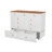 Queen Murphy Bed With Drawers, Murphy Bed Queen Cabinet With Charging Station, Mattress Included, White