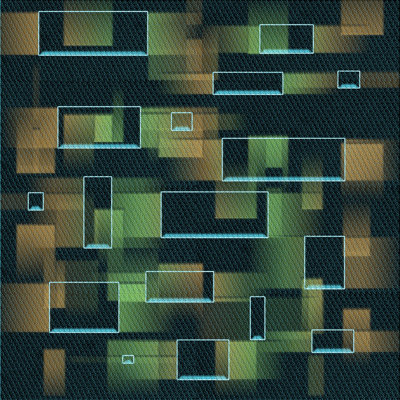 Tapis abstrait vert / noir Aeriana