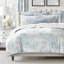Ensemble de housse de couette en coton bleu rustique 8 pièces-101884013