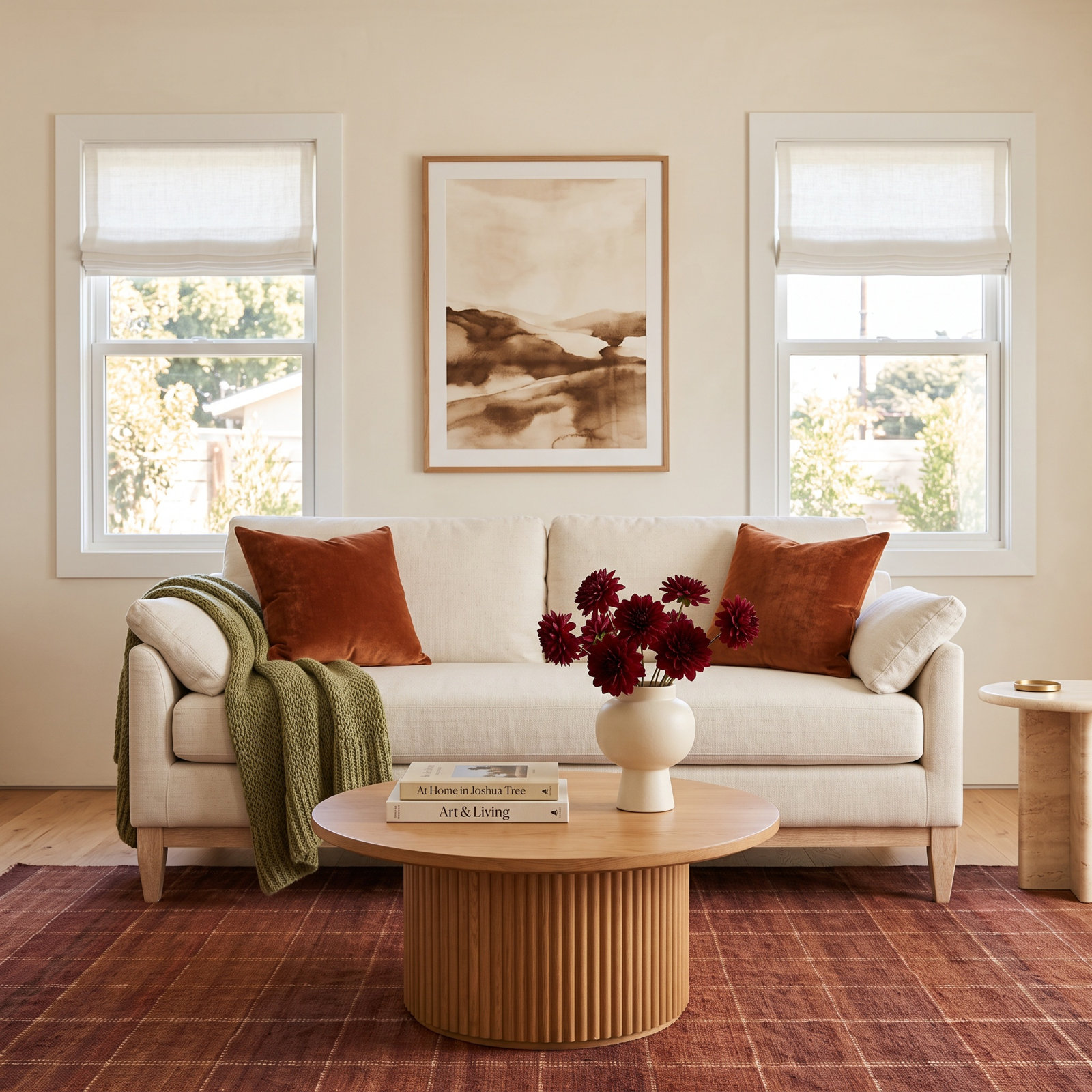 Pera 76" Upholstered Sofa, White Linen