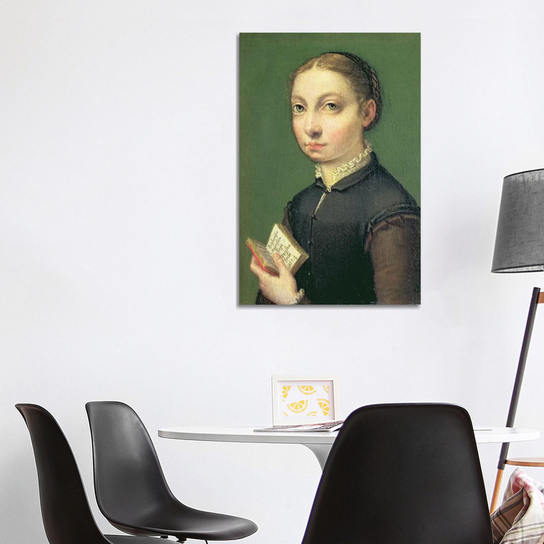 Self Portrait, 1554 by Sofonisba Anguissola - Wrapped Canvas Painting
