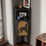 Modern multi-functional corner bookcase