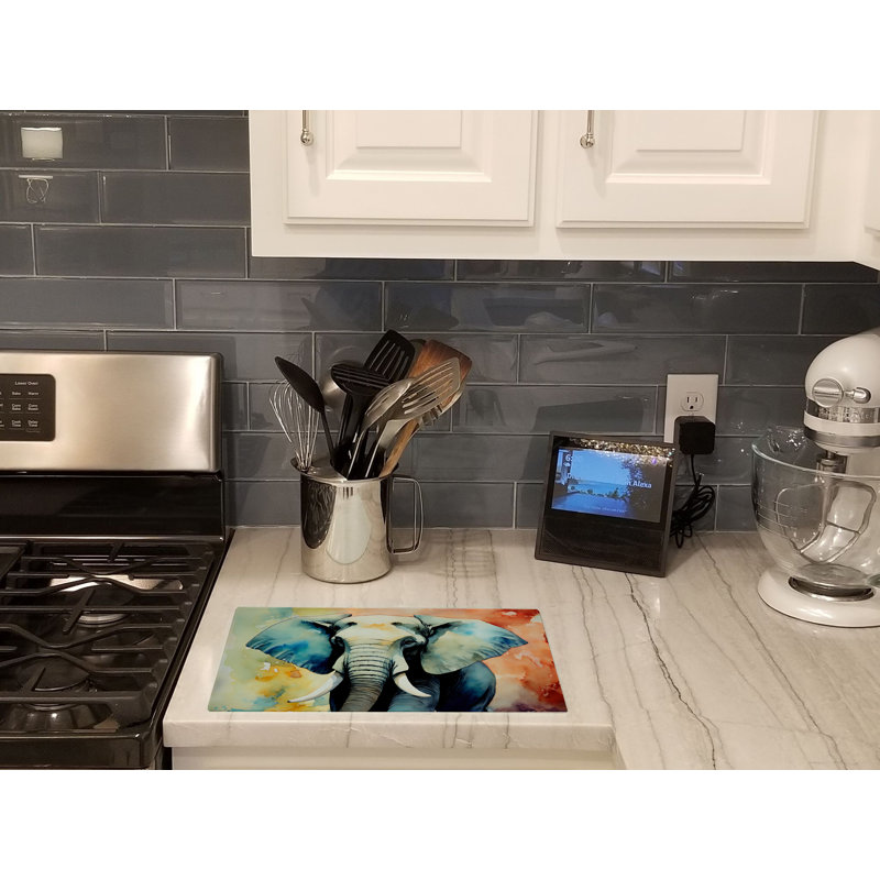 Elephant Glass Cutting Board Large