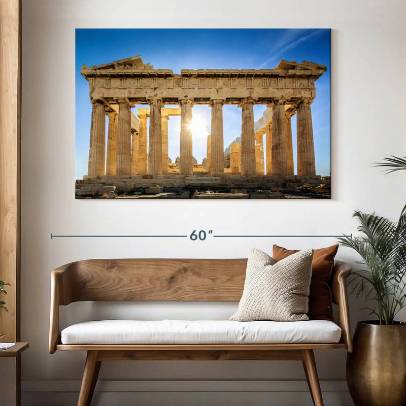 Ravi Sun Shines Through Parthenon, 34" H x 51" W