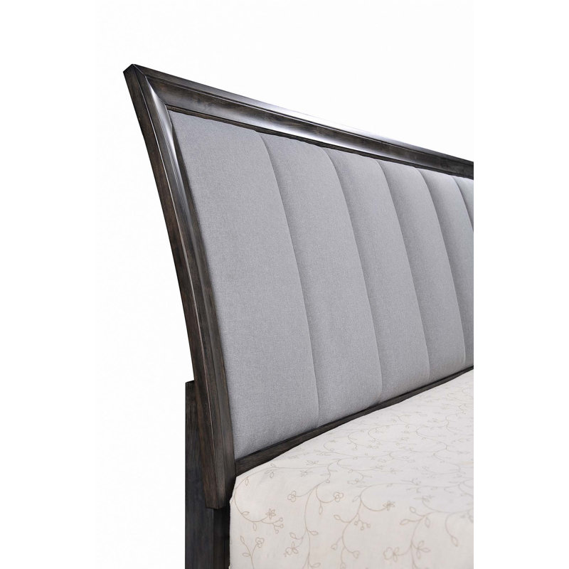 Lit plateforme avec rangement 1pc, Grey, Très grand