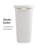  40L Slim Laundry Hamper, Clothes Basket, Lid, Wicker Design, Plastic, Set of 3-112008513-112008511