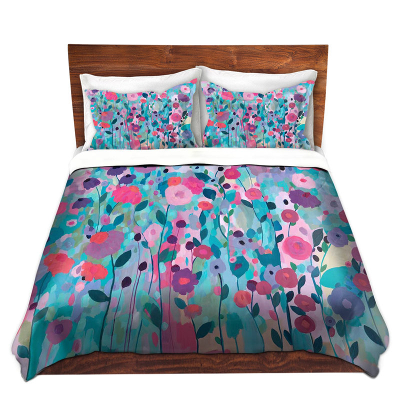 Ensembles de housses de couette DiaNoche en microfibre par Carrie Schmitt - Joy Unleash Flowers
