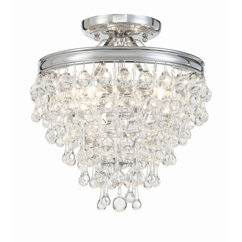 Calypso 3 Light Semi Flush Mount