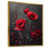 Toile avec cadre flottant or