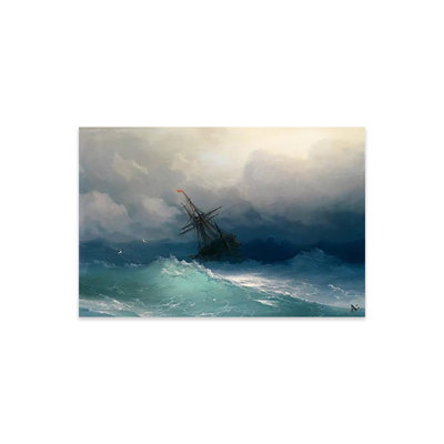 Ship on a Stormy Seas by Ivan Aivazovsky - Unframed Painting -  Breakwater Bay, 23209168E54646C59E1ACBE67A6B8727