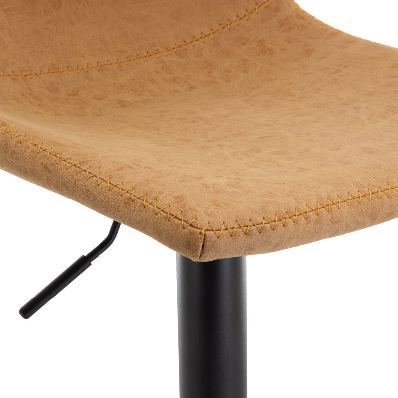 Tabouret de bar pivotant Maximilian, Brun pâle