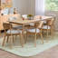 Larsen Oak Solid Wood Base Dining Table
