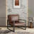 Pagnano 25" W Faux Leather Armchair Upholstered Accent Armchair-442395679