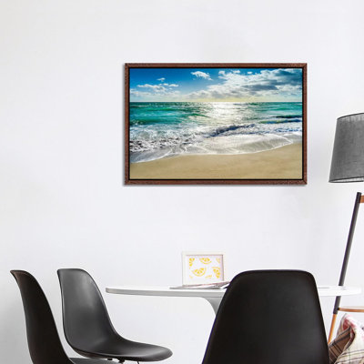 Silent Beach Waves Hollywood Florida by Susanne Kremer - Print on Canvas