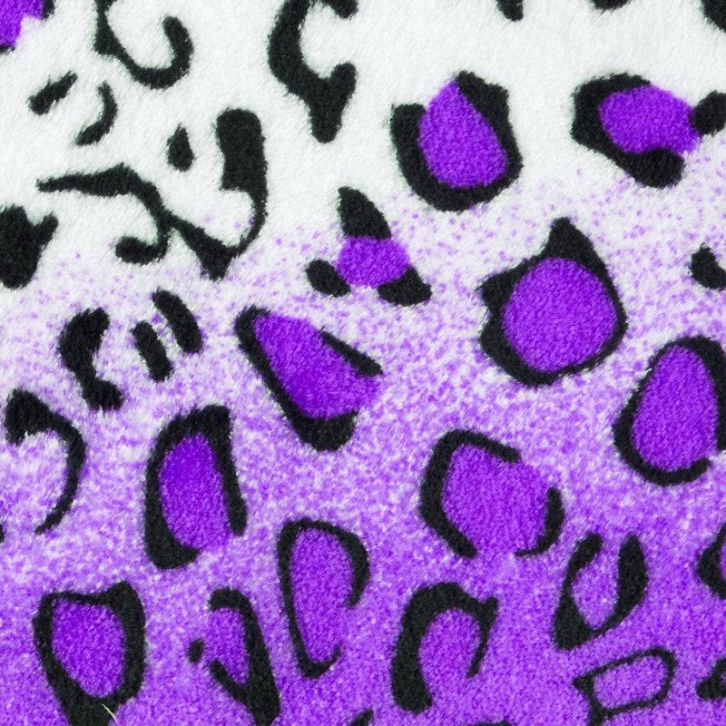 Couverture luxueuse à imprimé zébré, Purple, Très grand