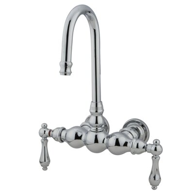 Vintage Double Handle Wall Mounted Clawfoot Tub Faucet -  Elements of Design, DT0021AL