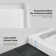 OVE Decors 54-In W X 32-In D Shower Base Pan Rectangle, Hidden Side Drain, White Acrylic, Reversible Design