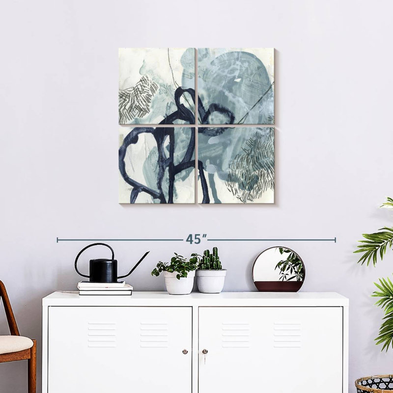 Bleu ardoise Avery I, H 26 po x l 26 po