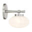  Applique murale 1 lumière Barrow en nickel satiné-779830318