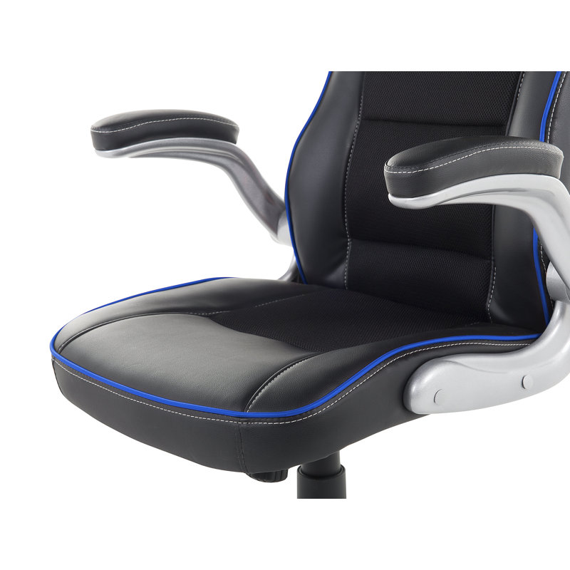 Symple Stuff Spennymoor Adjustable Swiveling PC & Racing Game Chair in Black
