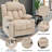 Up To 350 LBS Chenille Power Lift Recliner Chair, Heavy Duty Motion Mechanism With 8-Point Vibration Massage And Lumbar Heating, USB And Type-C Ports, Stainless Steel Cup Holders-1621255901