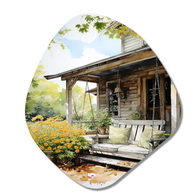 Farmhouse Gentle Breeze I - Farm Nebula Shape Irregular Metal Wall Decor