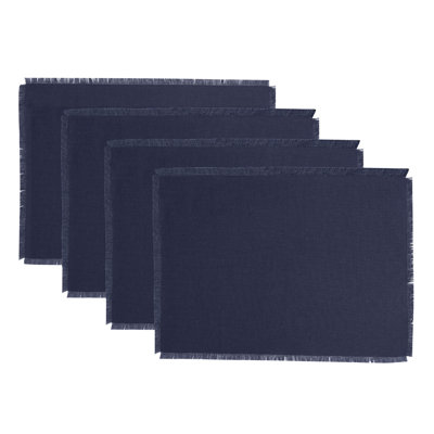 Fringe - 100% Pure Linen Placemats