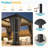 10' x 12' Louvered Pergola, Outdoor Pergola with Adjustable Metal Louvers & Hidden Drainage, Weather Resistant Patio Pergola for Backyard, Poolside-116447910
