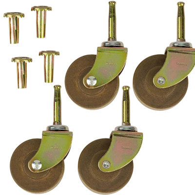 Wood Furniture Caster Wheel ( Diameter: 2" )