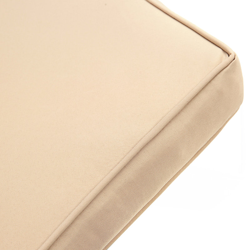 Élévateur modulaire d'extérieur avec table basse, lit de jour d'extérieur avec auvent, Beige