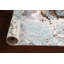 Tapis de couloir unique noué à la main 2 pi 8 po x 9 pi 11 po nouvel âge en bleu / beige / brun