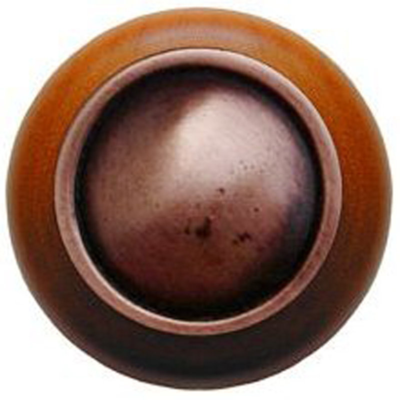 Classic Mushroom Knob, Antique Copper