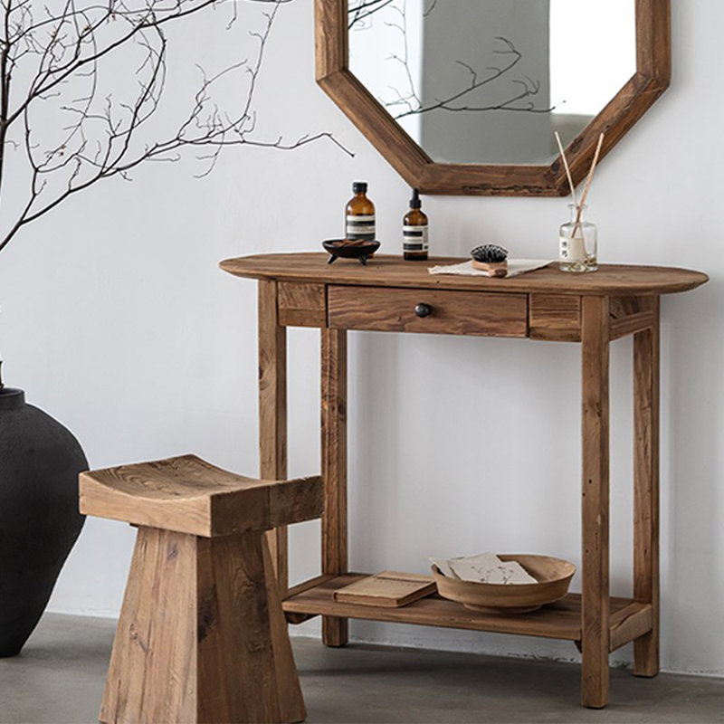 American Country Style Solid Wood Console Table