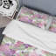 Fleurs mauves et roses - Ensemble de housse de couette floral - Polyester microfibre-190191440