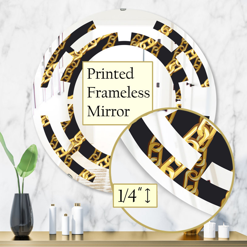 Miroir mural Space Zigzag, H 31,5 po x l po