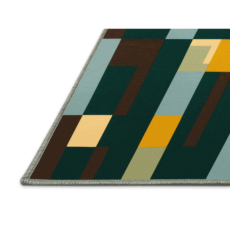 Mosaic Mountains Rug, Rectangle 2' x 3'