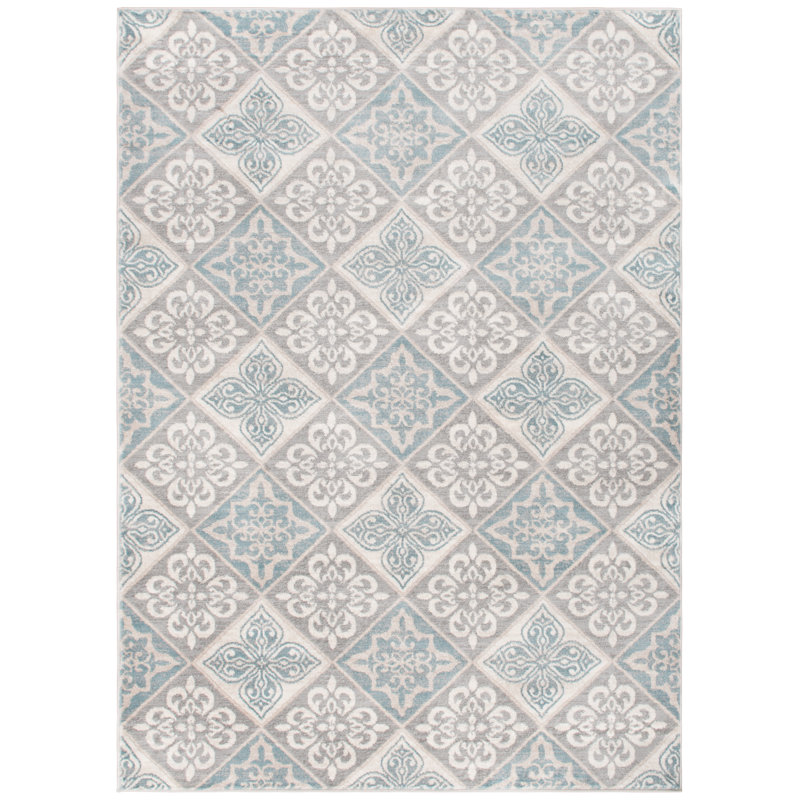 Bilderback Geometric Indoor Rug, Rectangle 7'10" x 9'10"