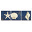 Moonlight bleu marin, ensemble de 3 reproductions d’art sur toiles tendues
