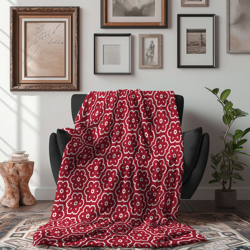 Ruby Shapes - Couverture Sherpa 1 pièce de qualité supérieure 0209, L 60 po x L 80 po