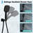 9" Wall Mounted Complete Shower System With 3 Spray Handheld Shower