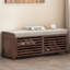 43" Distressed Shutter Storage Bench, Entryway Storage with Storage-1992143304