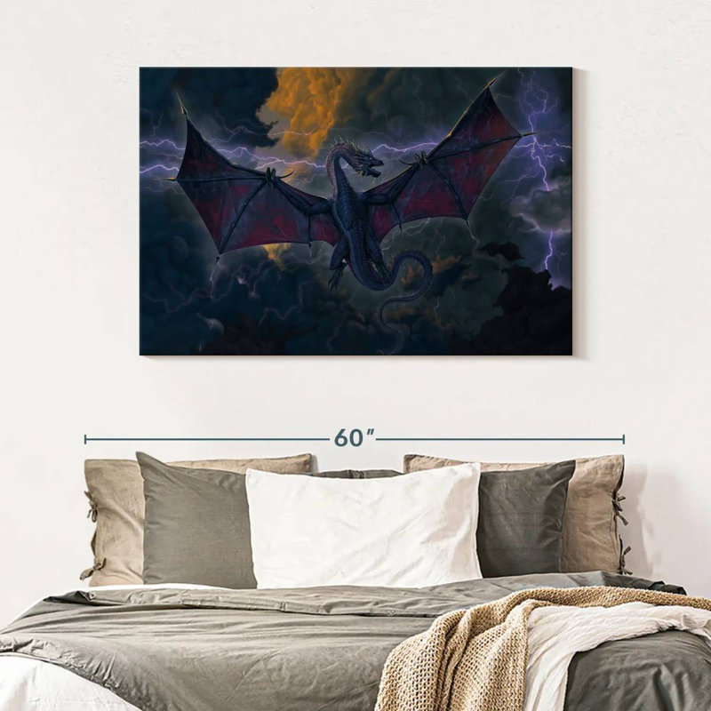 Kelan Thunder Dragon, 32" H x 48" W