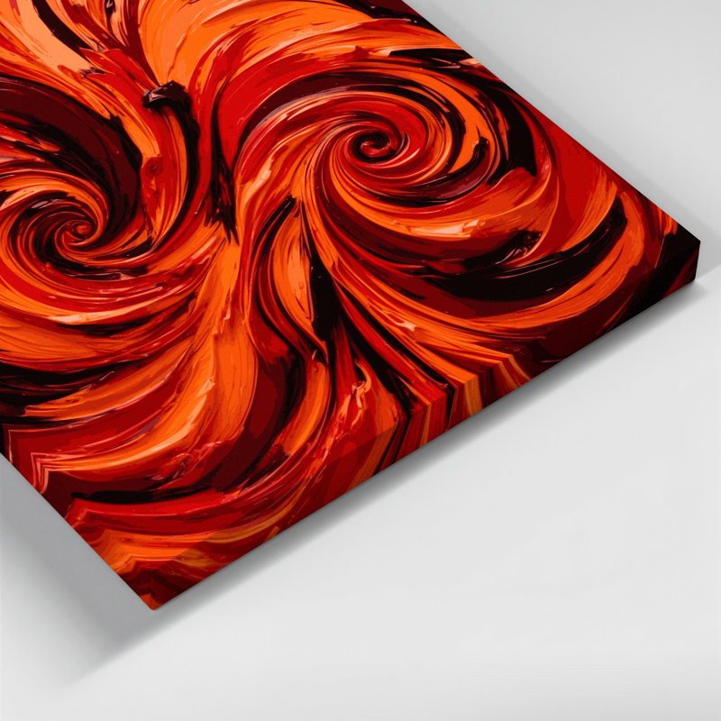 Art mural abstrait sur toile 72, H 12 po x l 12 po