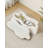 Cloud-Shaped Berber Fleece Storage Ottoman