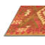Tapis tissé à la machine Mirle Southwestern en beige / taupe / rouge-1079499601