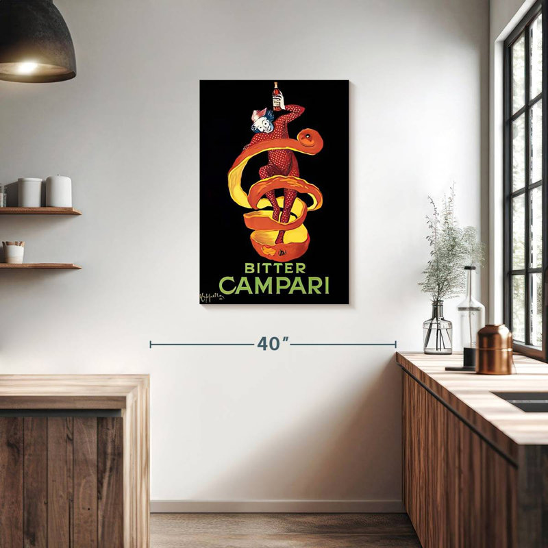 Tergel Bitter Campari, 36" H x 24" W