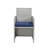 9Pcs Fabric & Wicker Bistro Set